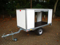 enkelas gesloten transportwagen