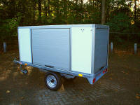 enkelas gesloten transportwagen