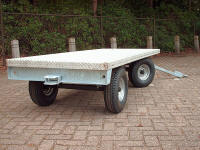 achterkant van de transportwagen